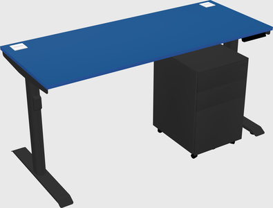 Dual motor electric desk