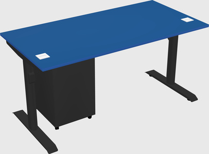 Dual motor electric desk