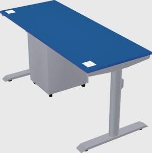 Dual motor electric desk