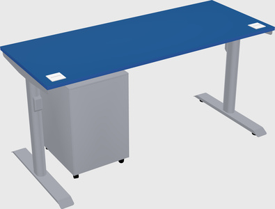 Dual motor electric desk