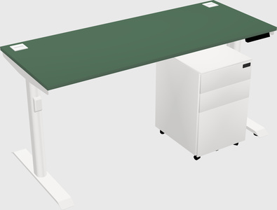 Dual motor electric desk