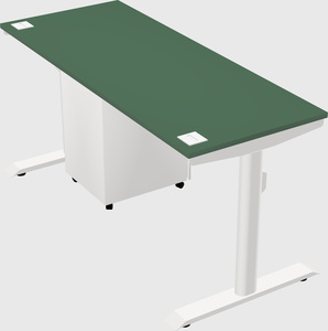 Dual motor electric desk