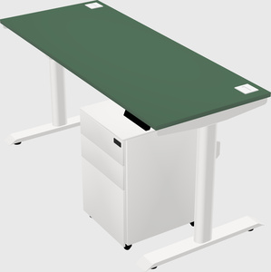 Dual motor electric desk