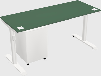 Dual motor electric desk
