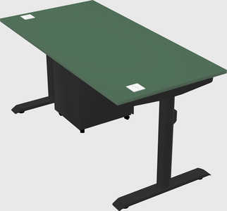 Dual motor electric desk