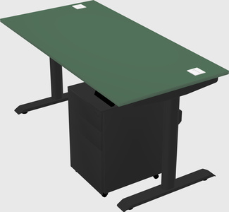 Dual motor electric desk