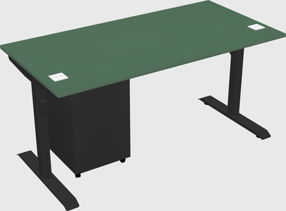 Dual motor electric desk