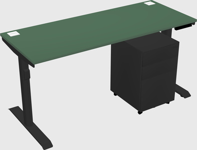 Dual motor electric desk