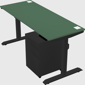 Dual motor electric desk
