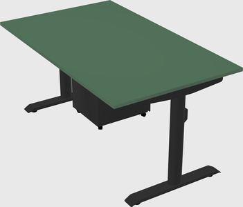 Dual motor electric desk