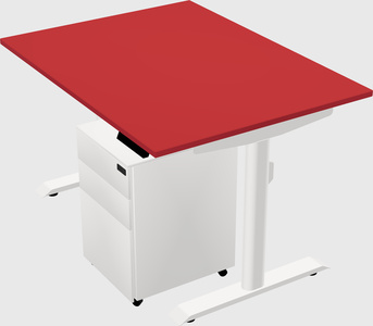 Dual motor electric desk