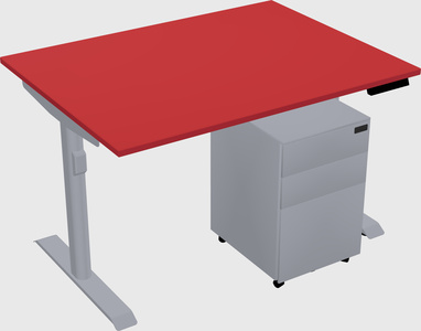 Dual motor electric desk