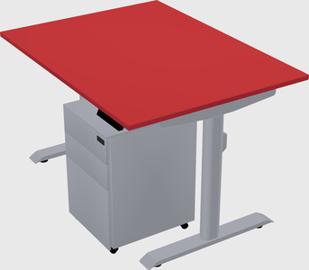 Dual motor electric desk