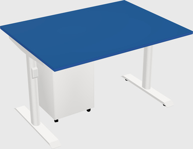 Dual motor electric desk