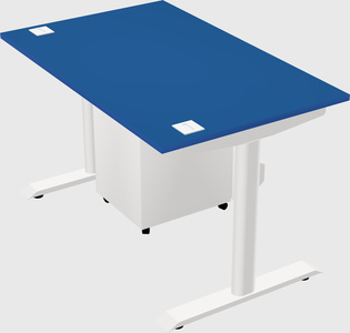 Dual motor electric desk