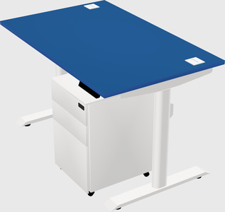 Dual motor electric desk