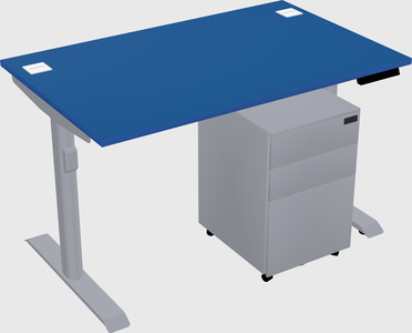 Dual motor electric desk