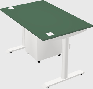 Dual motor electric desk
