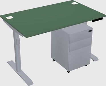Dual motor electric desk