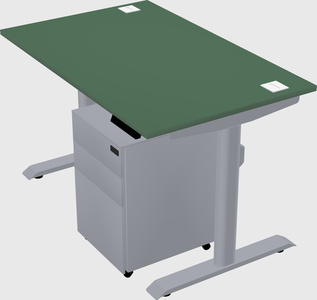 Dual motor electric desk