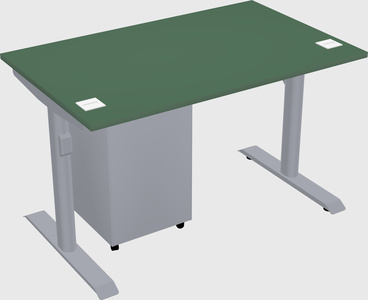 Dual motor electric desk