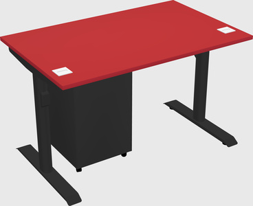 Dual motor electric desk