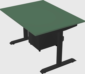 Dual motor electric desk