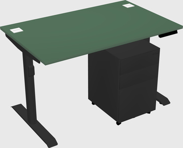 Dual motor electric desk