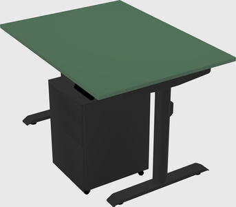 Dual motor electric desk