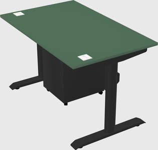 Dual motor electric desk
