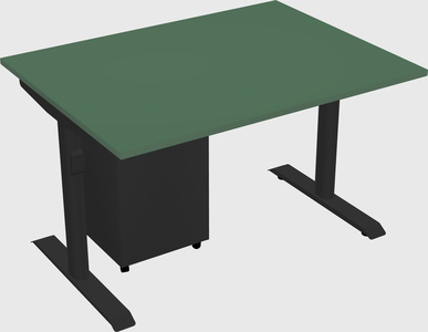 Dual motor electric desk