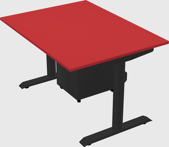 Dual motor electric desk
