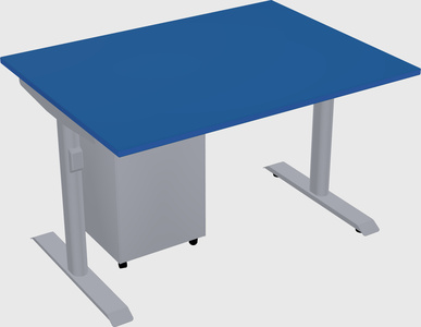Dual motor electric desk