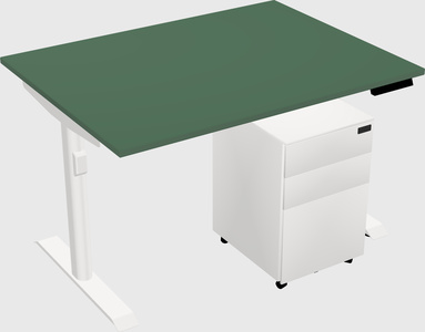 Dual motor electric desk