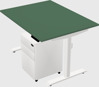 Dual motor electric desk