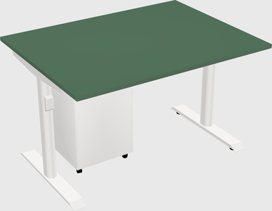 Dual motor electric desk