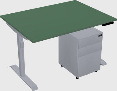 Dual motor electric desk