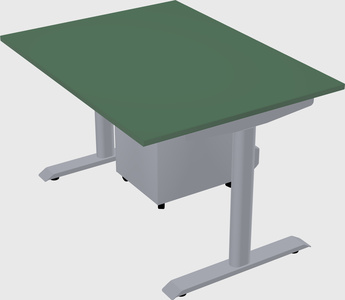 Dual motor electric desk