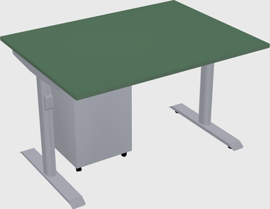 Dual motor electric desk