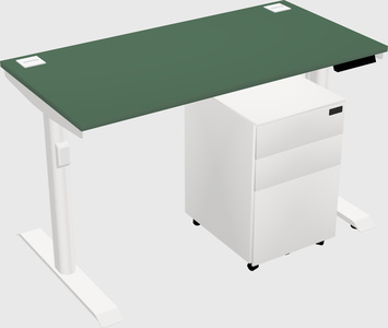 Dual motor electric desk