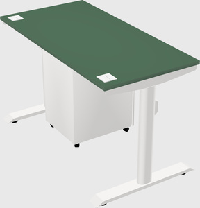 Dual motor electric desk