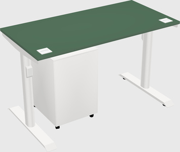 Dual motor electric desk