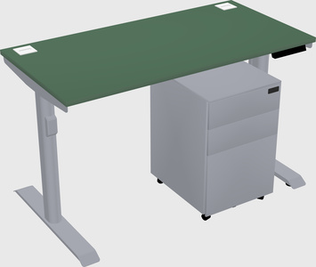Dual motor electric desk