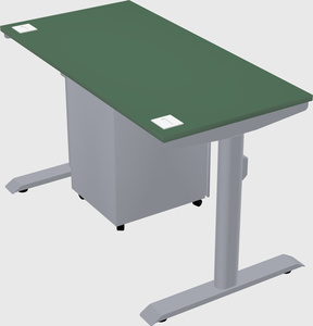 Dual motor electric desk