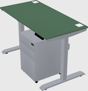 Dual motor electric desk
