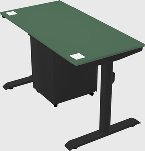 Dual motor electric desk