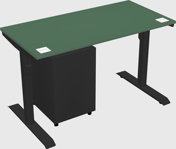 Dual motor electric desk