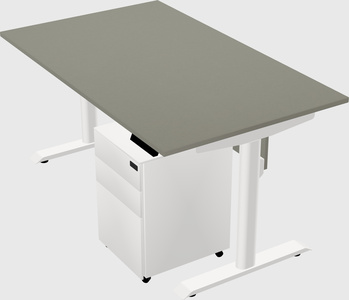 Dual motor electric desk