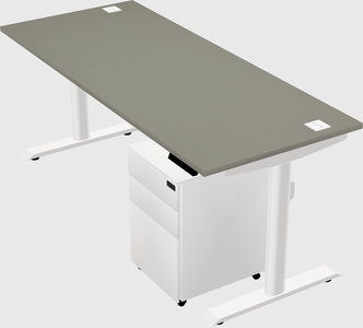 Dual motor electric desk