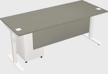 Dual motor electric desk